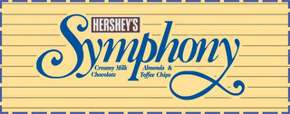 HERSHEY'S SYMPHONY CREAMY MILK CHOCOLATE ALMOND & TOFFEE CHIPS logo