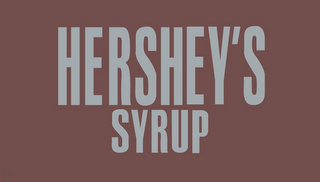 HERSHEY'S SYRUP logo