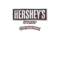 HERSHEY'S, SYRUP GENUINE logo