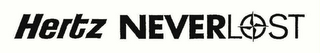 HERTZ NEVER LOST logo