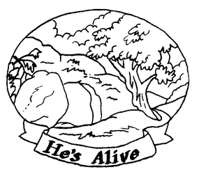 HE'S ALIVE logo