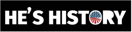 HE'S HISTORY logo