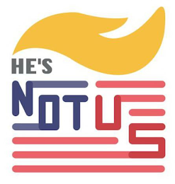 HE'S NOT US logo