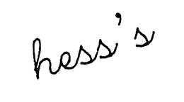 HESS'S logo