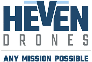 HEVEN D R O N E S ANY MISSION POSSIBLE logo