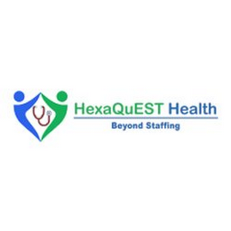HEXAQUEST HEALTH BEYOND STAFFING logo
