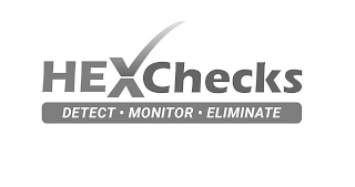 HEXCHECKS DETECT MONITOR ELIMINATE logo