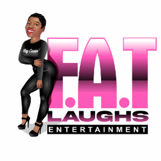 HEY COUSIN F.A.T LAUGHS ENTERTAINMENT logo