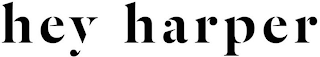 HEY HARPER logo