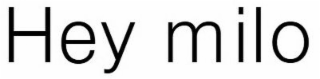 HEY MILO logo