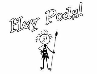 HEY PODS! logo