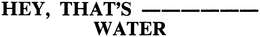 HEY, THAT'S ______ WATER logo