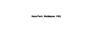 HEYERTECH WEBMASTER PRO logo