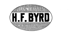 H.F. BYRD VIRGINIA APPLES WINCHESTER, VA. logo