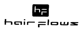 HF HAIR FLOWS logo