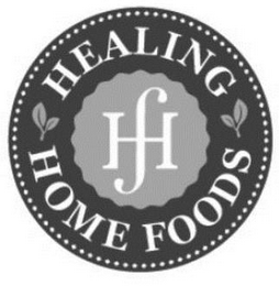 HF HEALING HOME FOODS logo