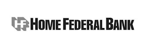 HF HOME FEDERAL BANK logo