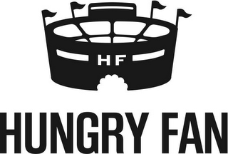 HF HUNGRY FAN logo