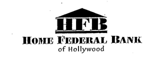 HFB HOME FEDERAL BANK OF HOLLYWOOD logo