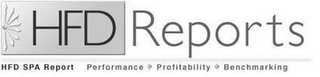HFD REPORTS HFD SPA REPORT PERFORMANCE PROFITABILITY BENCHMARKING logo