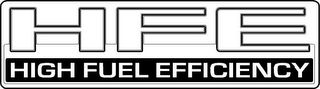 HFE HIGH FUEL EFFICIENCY logo
