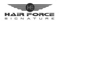 HFS HAIR FORCE SIGNATURE logo