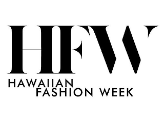HFW HAWAIIAN FASHION WEEK logo