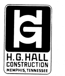 HG H. G. HALL CONSTRUCTION MEMPHIS, TENNESSEE logo