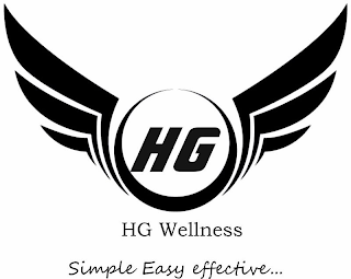 HG HG WELLNESS SIMPLE EASY EFFECTIVE logo