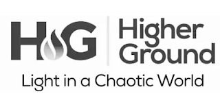 HG HIGHER GROUND LIGHT IN A CHAOTIC WORLD logo