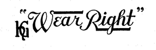 HG "WEAR RIGHT" logo