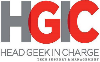 HGIC HEAD GEEK IN CHARGE TECH SUPPORT & MANAGEMENT logo