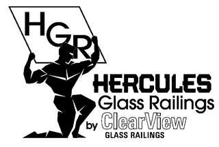 HGR HERCULES GLASS RAILINGS BY CLEAR VIEW GLASS RAILINGS logo
