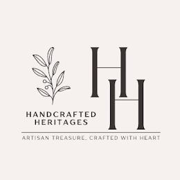 HH HANDCRAFTED HERITAGES ARTISAN TREASURE. CRAFTED WITH HEART logo