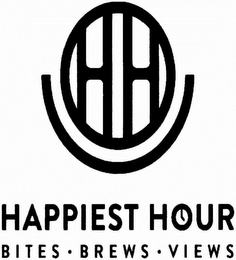 HH HAPPIEST HOUR BITES  ·  BREWS  · VIEWS logo