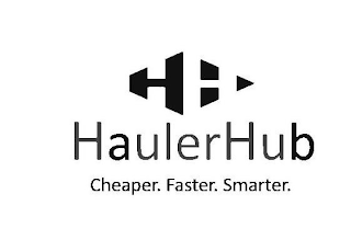 HH HAULERHUB CHEAPER. FASTER. SMARTER. logo