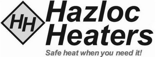 HH HAZLOC HEATERS SAFE HEATH WHEN YOU NEED IT! logo