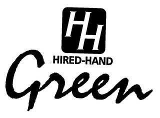 HH HIRED-HAND GREEN logo