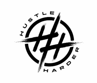 HH HUSTLE HARDER logo