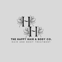 HH THE HAPPY HAIR & BODY CO. HAIR AND BODY TREATMENT logo