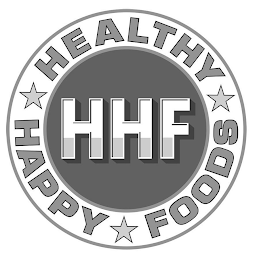 HHF HEALTHY HAPPY FOODS logo