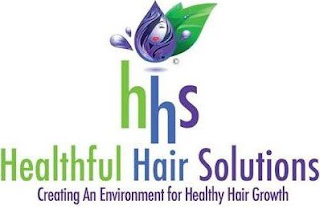 HHS HEALTHFUL HAIR SOLUTIONS CREATING AN ENVIRONMENT FOR HEALTHY HAIR GROWTH logo
