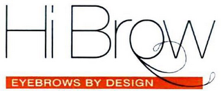 HI BROW EYEBROWS BY DESIGN logo