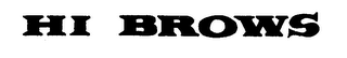 HI BROWS logo