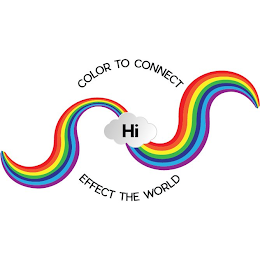 HI. COLOR TO CONNECT. EFFECT THE WORLD. logo