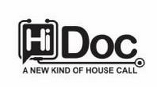 HI DOC A NEW KIND OF HOUSE CALL logo
