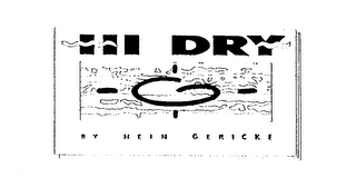HI DRY BY HEIN GERICKE logo