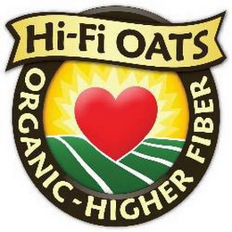 HI-FI OATS ORGANIC HIGHER FIBER logo