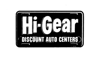 HI-GEAR DISCOUNT AUTO CENTERS logo