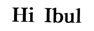 HI IBUL logo
